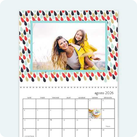 Fotocalendario design vintage